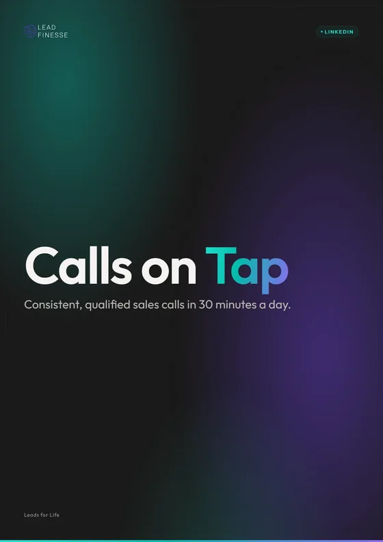 Calls on Tap playbook cover