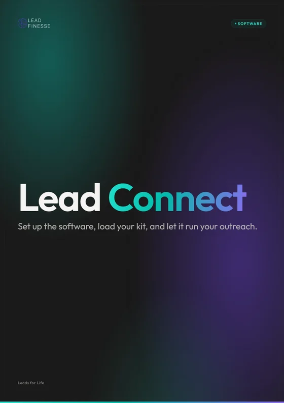 Lead Connect playbook cover