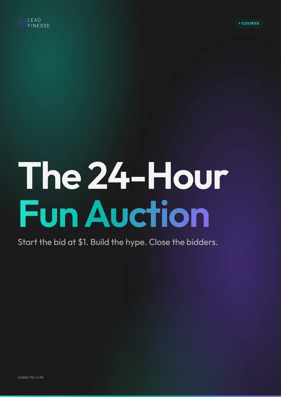 The 24-Hour Fun Auction playbook cover