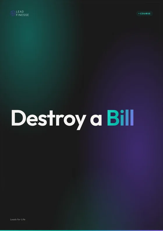 Destroy a Bill playbook cover