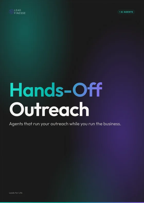 Hands-Off Outreach playbook cover